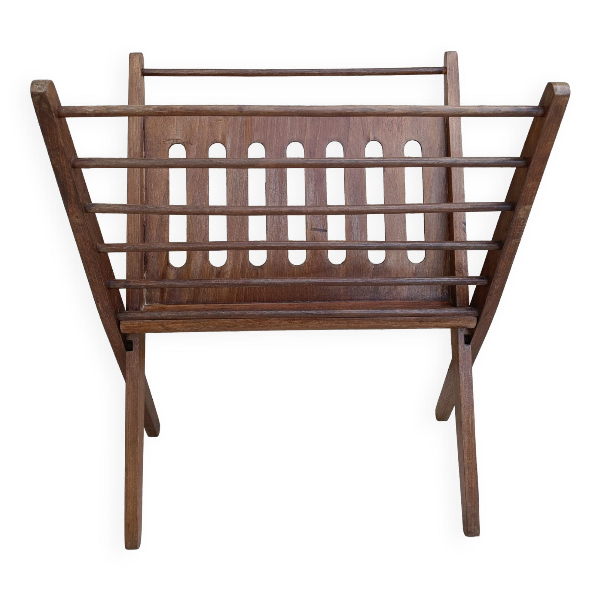Scandinavian wooden magazine racks