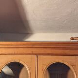 Bookcase, glass-fronted dresser