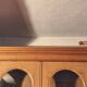 Bookcase, glass-fronted dresser