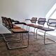 Set of 6 'Cesca' Chairs with armrests by Marcel Breuer produced by KnollStudio