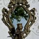 Magnificent Vintage Brass Mirror Candlestick - Baroque - Home Decor
