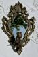 Magnificent Vintage Brass Mirror Candlestick - Baroque - Home Decor