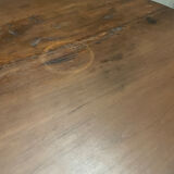 Wooden pedestal table