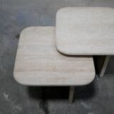 Coffee tables in travertine