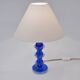 Lampe en verre de Murano, cristal bleu soufflé à la main, style Barovier & Toso, Italie des années 1920