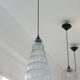 Suspension en Verre soufflé Luminaire Design Scandinave Plafonnier Art Déco
