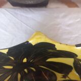 Vallauris salad bowl and serving utensils, signed Fase