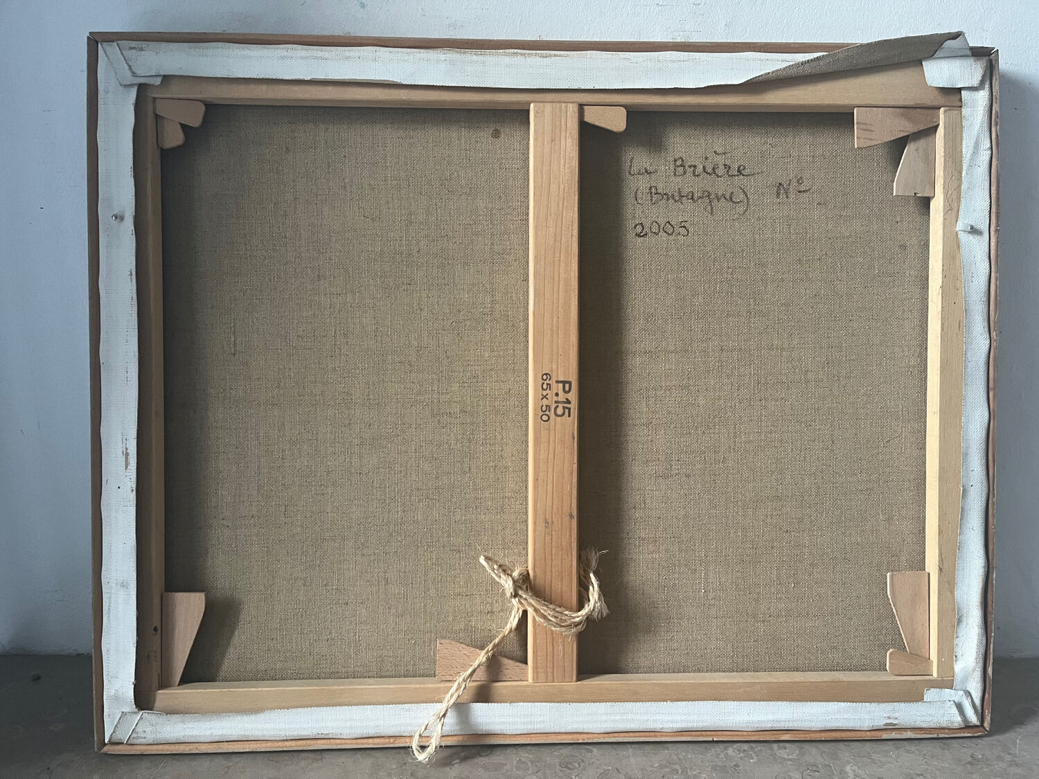 La Brière, Brittany, oil on canvas signed P Poulain