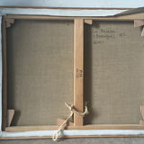 La Brière, Brittany, oil on canvas signed P Poulain