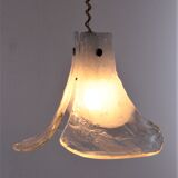 Vintage Mid-Century glass hanging lamp by J. T. Kalmar, 1960