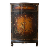 Chinese black and gold lacquered storage furniture