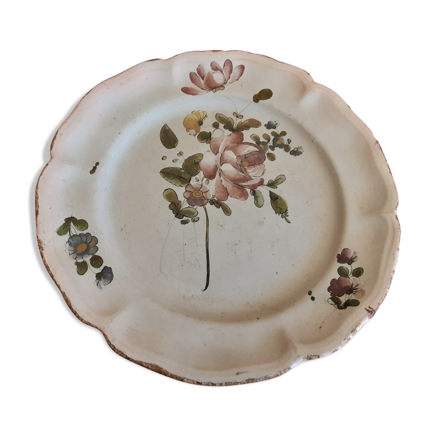 Old plate faience of strasbourg