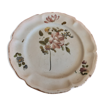 Assiette ancienne  faience de strasbourg