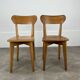 Paire de chaises bistrot Luterma, bois, années 50