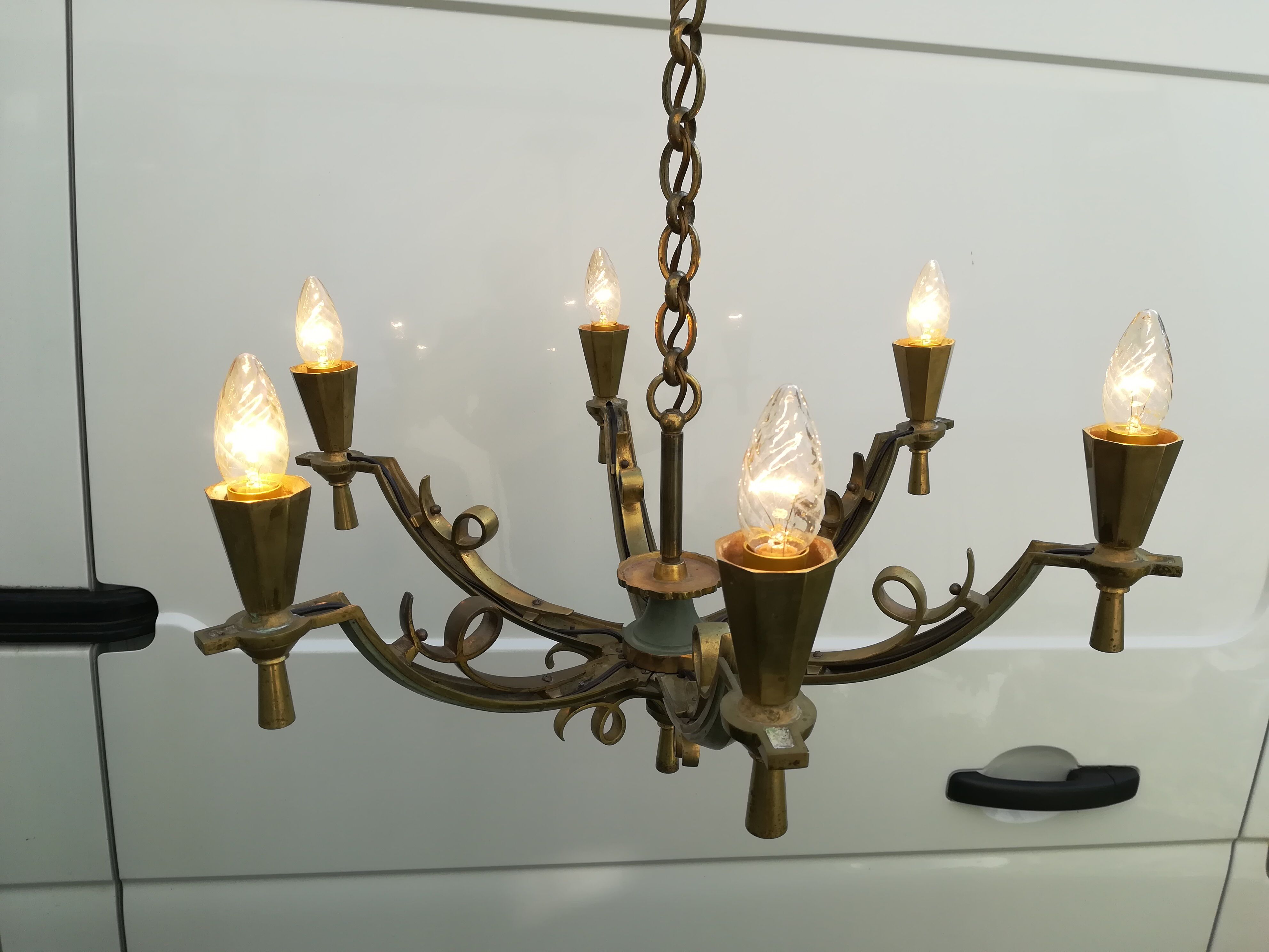 Bronze chandelier