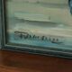 Original vintage oil painting on panel "Flowers in a vase"