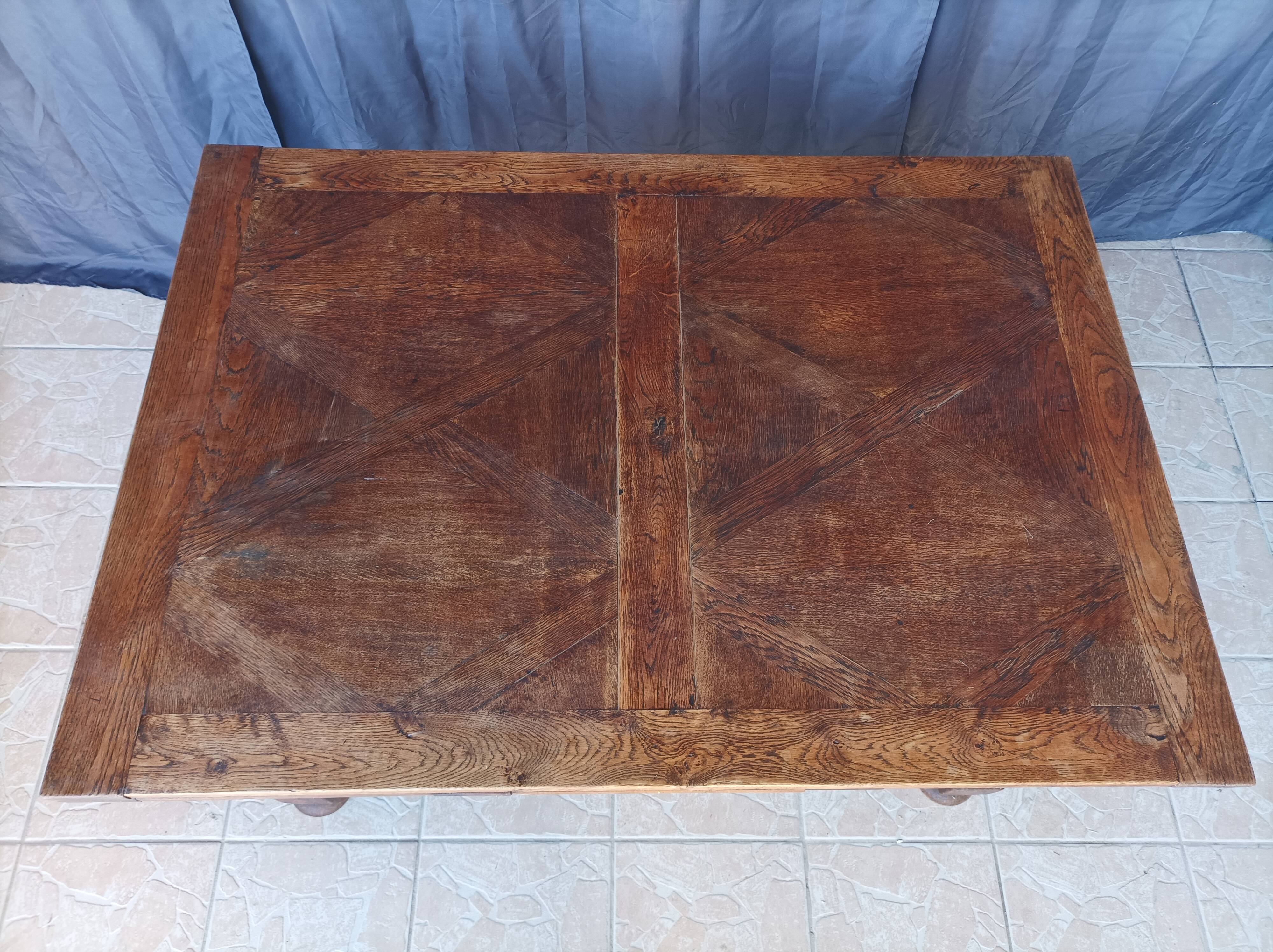 Rustic table XIXth in oak