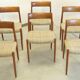 Suite de 6 chaises Niels O Möller modèle 77' Dukkerup