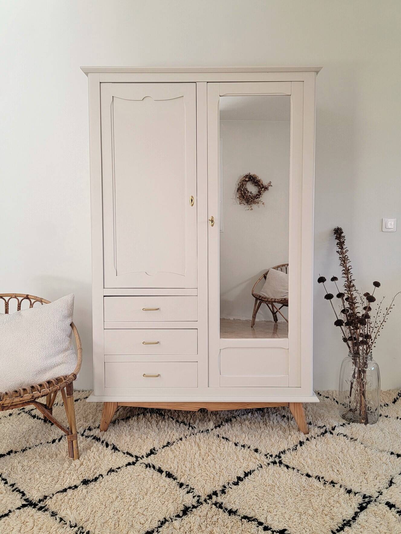 Renovated vintage wardrobe