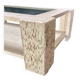 Coffee table with double tops by Claude Berraldacci. 1990s.