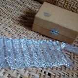 Set of 12 cut crystal knife holders