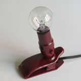 Bakelite clip lamp, early 20th century