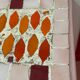 Side table console mosaic pink orange original vintage charm colourful