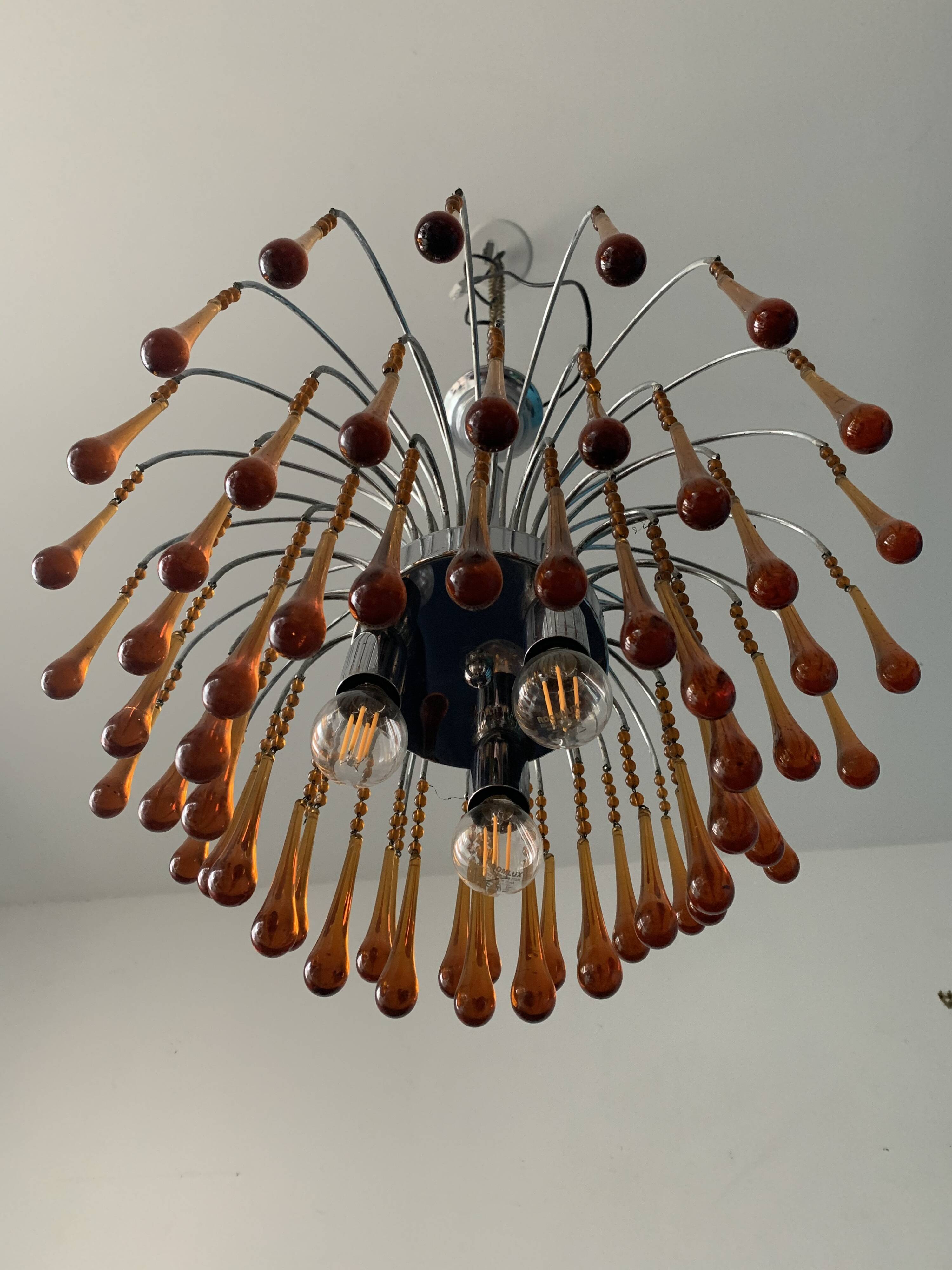 Paolo Venini chandelier for Muran from 1960