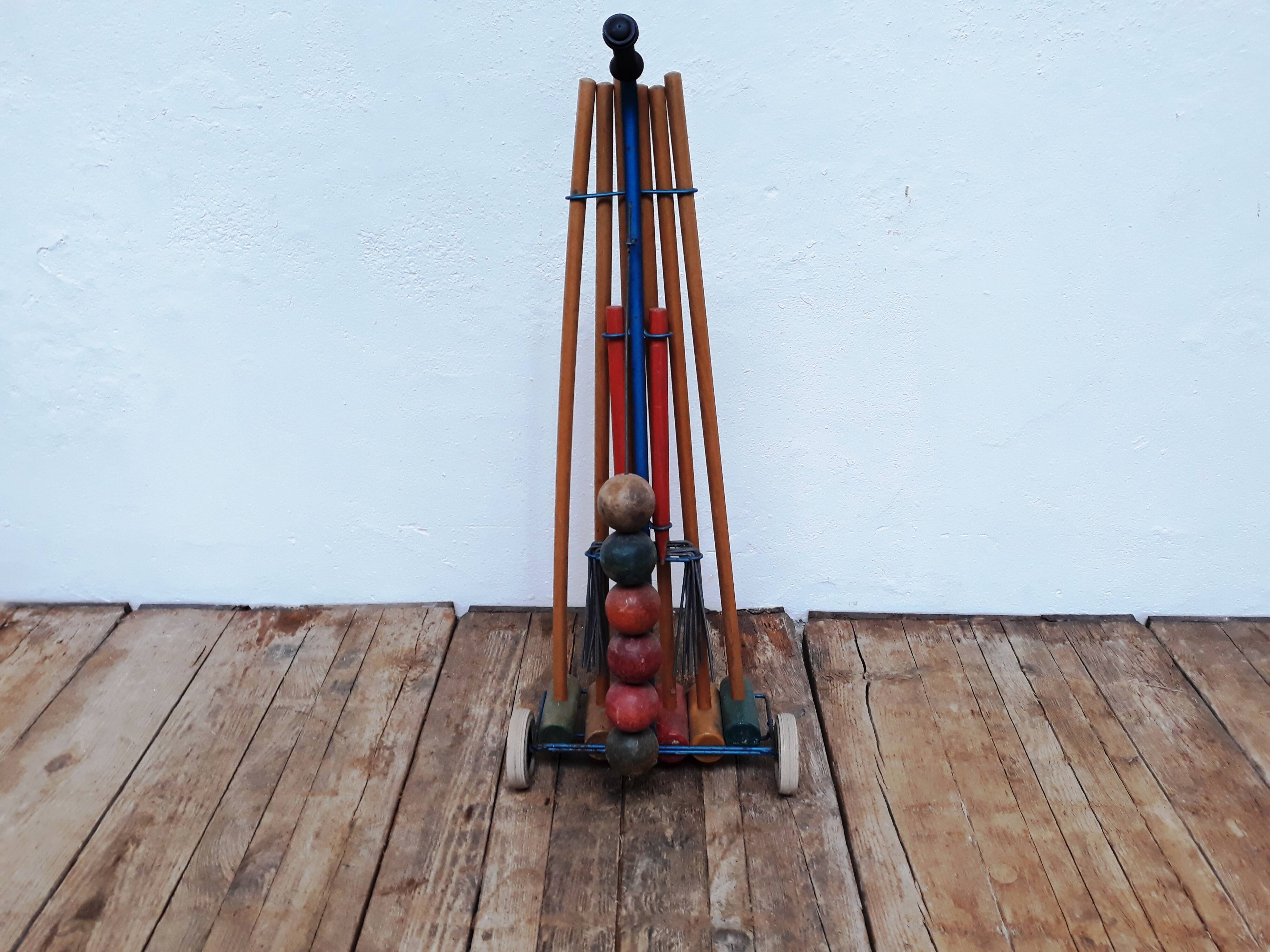 Vintage croquet set