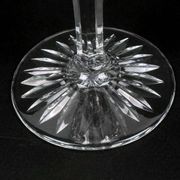 Six Saint-Louis Tommy cut crystal water glasses, height 18.3 cm.