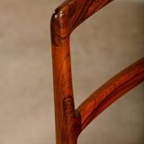 Arne Vodder Model 430 Dining Chairs in Aubergine Leather for Sibast Møbler