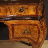 Lombard dressing table in marquetry in Louis XV style from the 20th century.