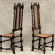 Série de 4 chaises cannées