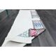 1970s Vintage Turkish Handwoven Wool Cotton White Runner Rug 69x215