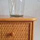 Commode en rotin vintage