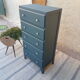 Chiffonier vintage blue oil dark wood