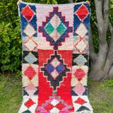 Moroccan carpet Boucherouite 108x180cm