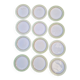 Set of 12 Dessert Plates, Isoard Model, Manufacture Salins
