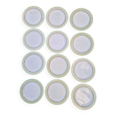 Lot De 12 Assiettes À Dessert Modèle Isoard Manufacture Salins