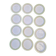 Set of 12 Dessert Plates, Isoard Model, Manufacture Salins