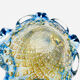 Coupe Murano – Bullicante - inclusion Or & Argent  – Circa 1960