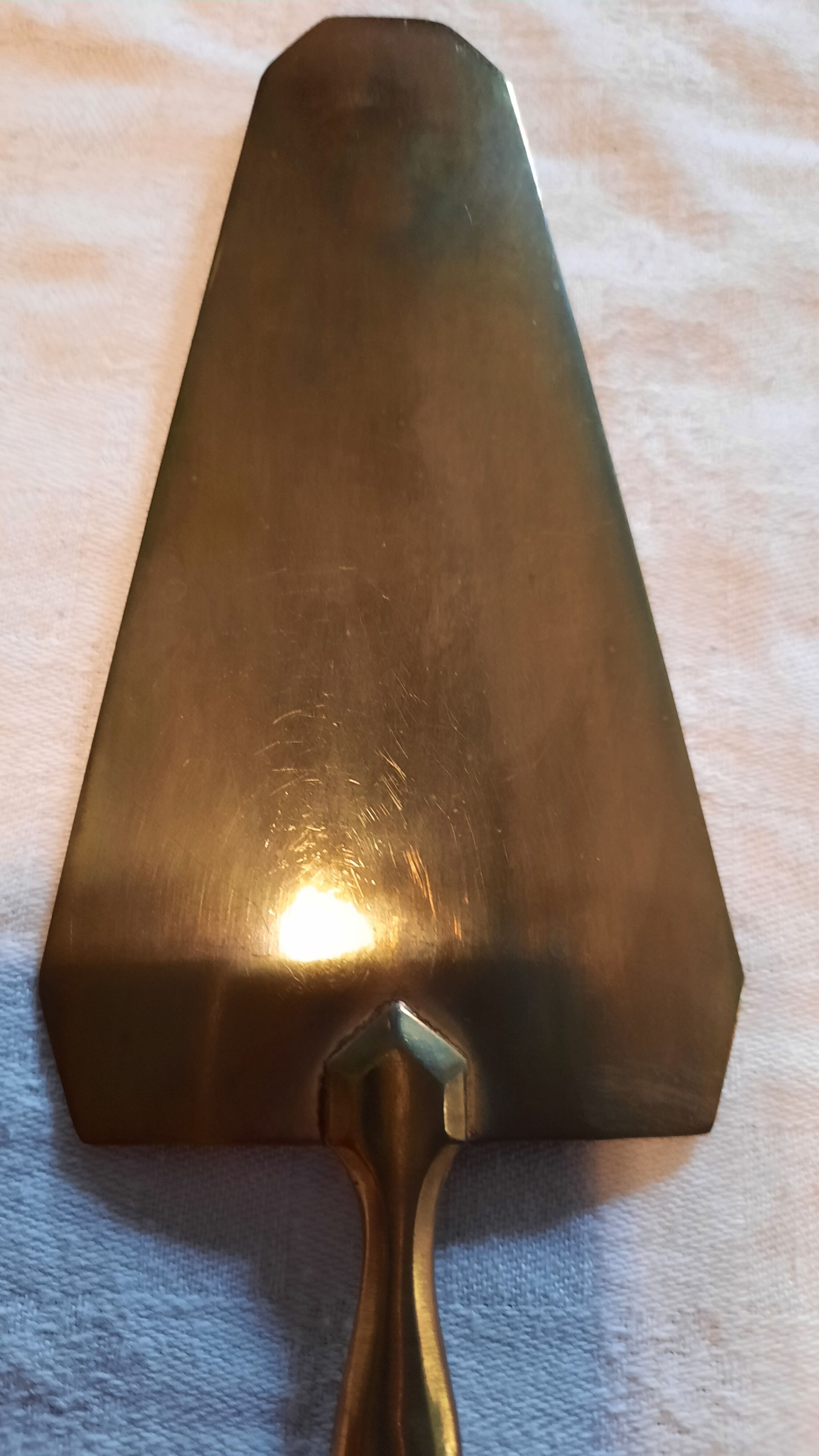 Silver metal pie server