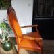 Fauteuil Voltaire en cuir
