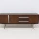 Dutch Minimalist Wenge Wooden Sideboard by Tijsseling 1970s
