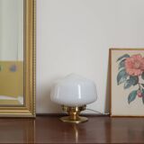 Opal globe installation lamp