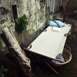 Period military camp bed