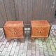 Pair of vintage bedsides