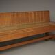 Dutch Traditionalist oak bench, Delft School. 1920s