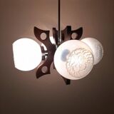 Mid-century Murano glass pendant by Mazzega, 1970s.