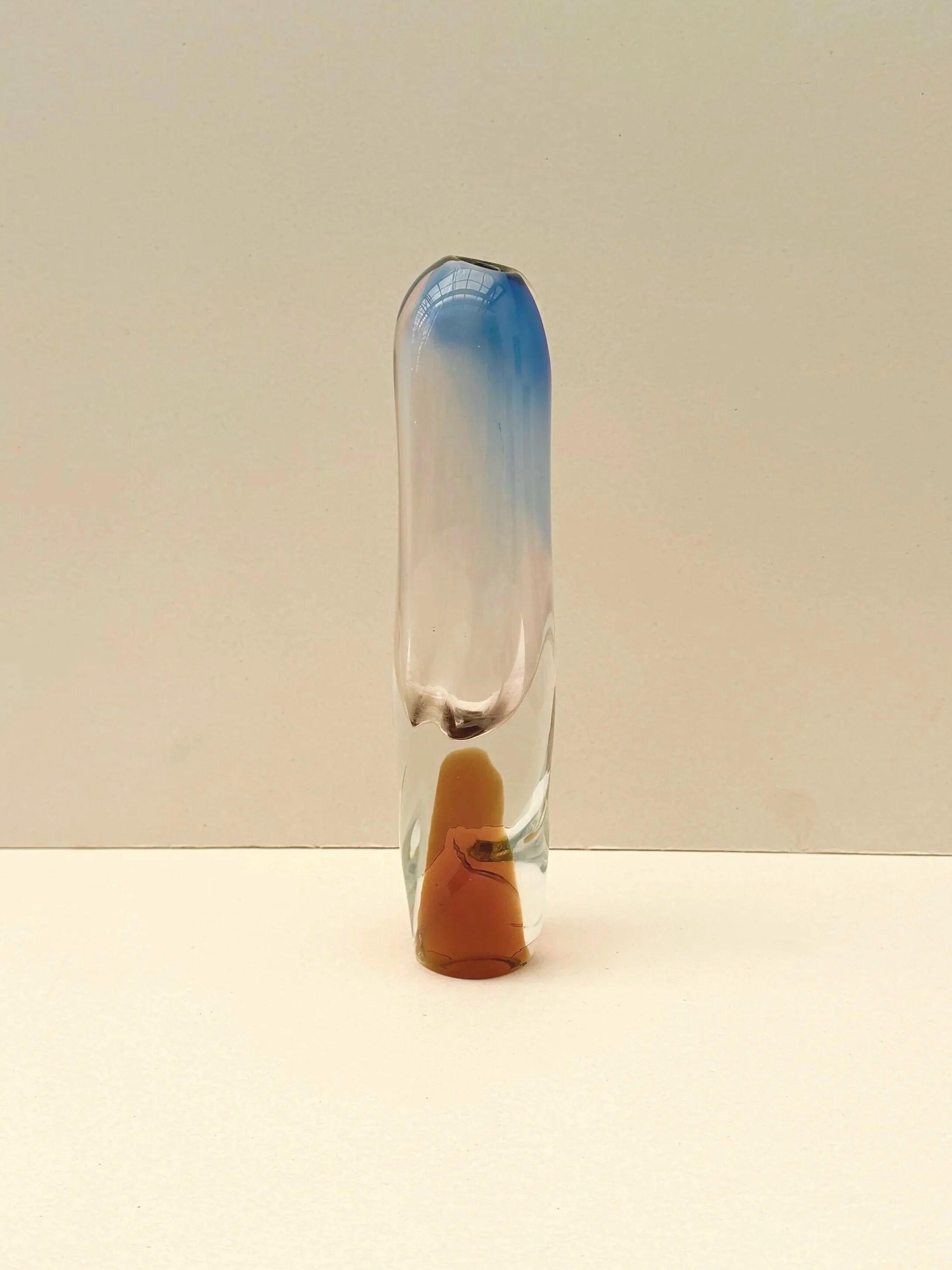 Vase by Josef Hospodka for Chribska in glass, Czechoslovakia 1960